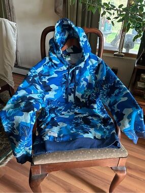 Lrg Blue Floral Camo Hoodie